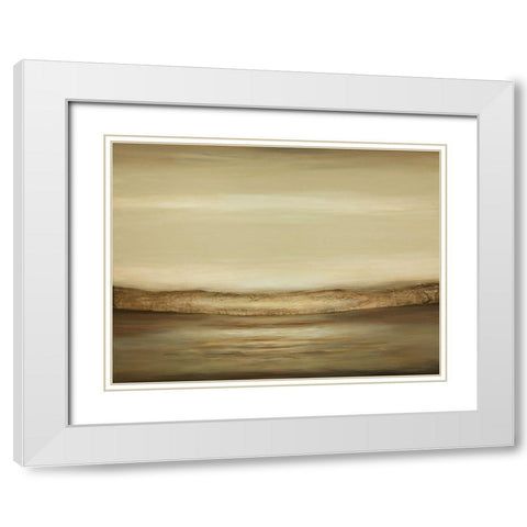 Quietness A White Modern Wood Framed Art Print with Double Matting by Hinz