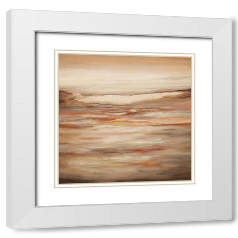 Rustic White Modern Wood Framed Art Print with Double Matting by Hinz