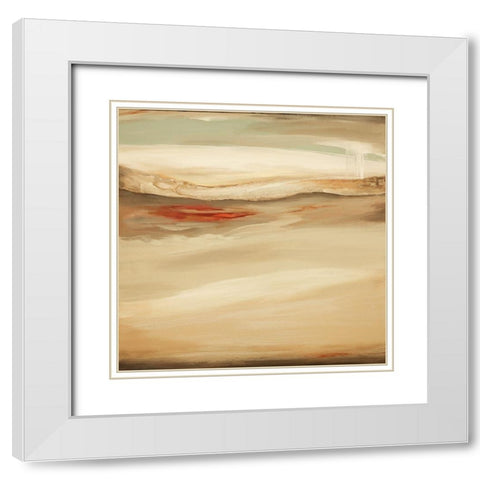 Whosh I White Modern Wood Framed Art Print with Double Matting by Hinz