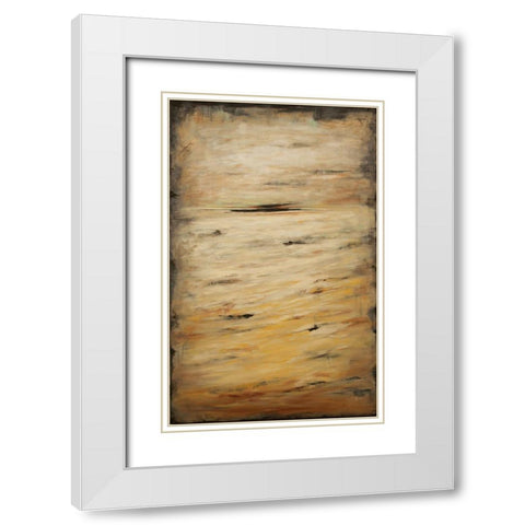 Boundless II White Modern Wood Framed Art Print with Double Matting by Hinz