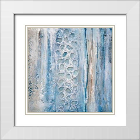 Texturescape II White Modern Wood Framed Art Print with Double Matting by Hinz