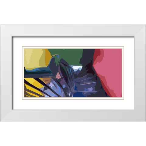 Down White Modern Wood Framed Art Print with Double Matting by Mack