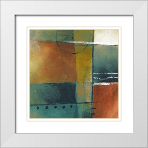 Occlusion II White Modern Wood Framed Art Print with Double Matting by King