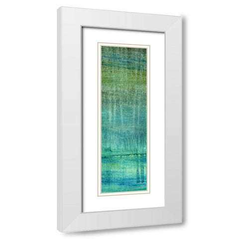 Under Sea I White Modern Wood Framed Art Print with Double Matting by King
