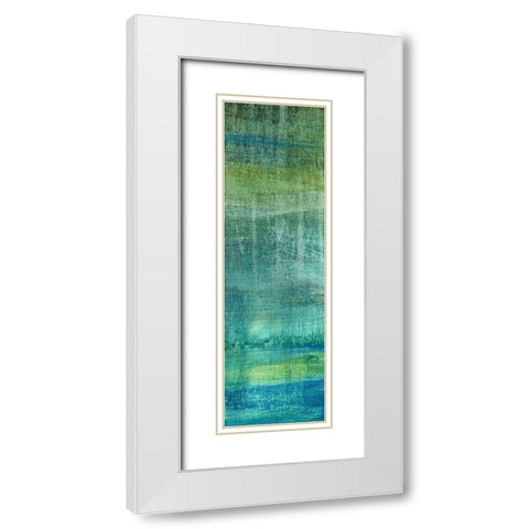 Under Sea II White Modern Wood Framed Art Print with Double Matting by King