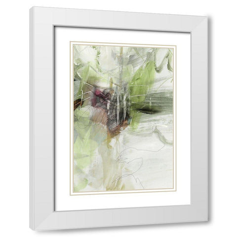 Whipped II White Modern Wood Framed Art Print with Double Matting by King