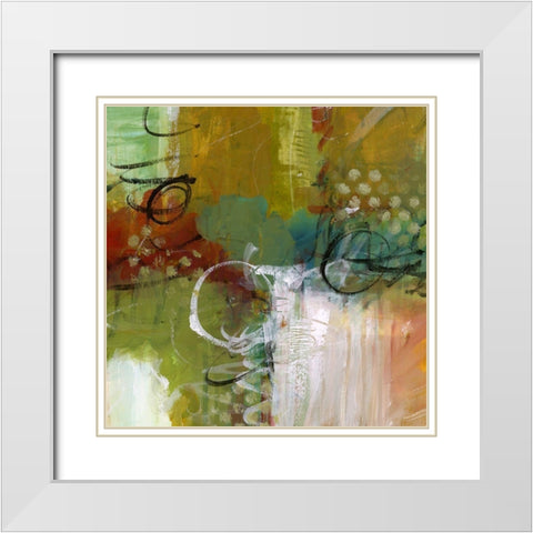 Light Stream White Modern Wood Framed Art Print with Double Matting by King