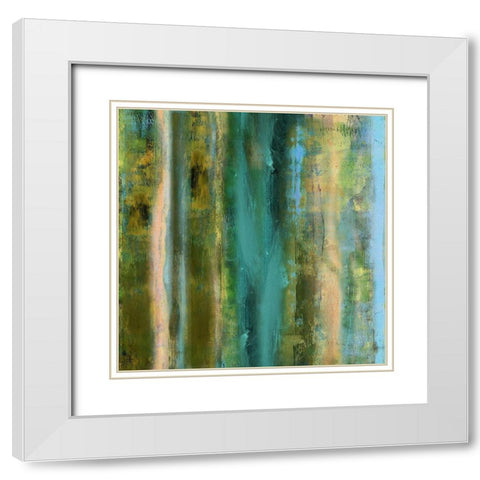Inverse 180 I White Modern Wood Framed Art Print with Double Matting by King