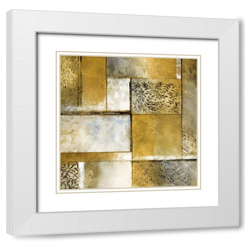 Southhampton II White Modern Wood Framed Art Print with Double Matting by King