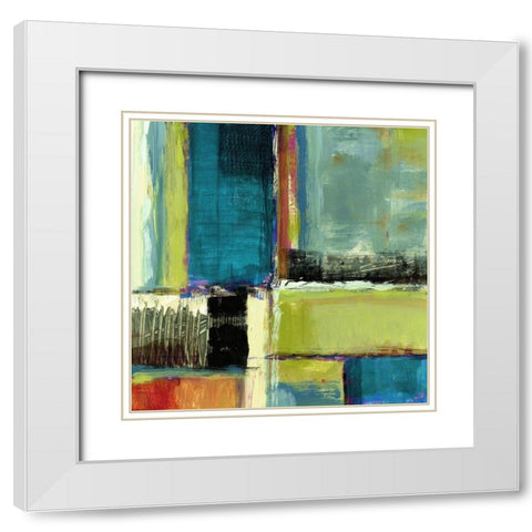 Varieties I White Modern Wood Framed Art Print with Double Matting by King