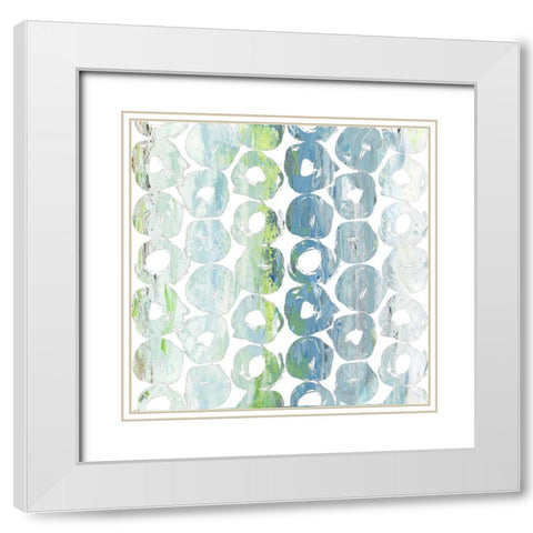 Round Brush IV White Modern Wood Framed Art Print with Double Matting by Nola