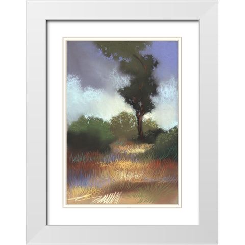 The Wilds II White Modern Wood Framed Art Print with Double Matting by Ricci