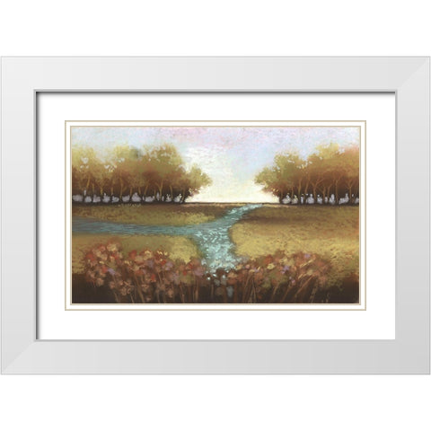 Tomorrow I White Modern Wood Framed Art Print with Double Matting by Ricci
