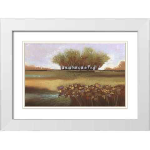 Tomorrow II White Modern Wood Framed Art Print with Double Matting by Ricci