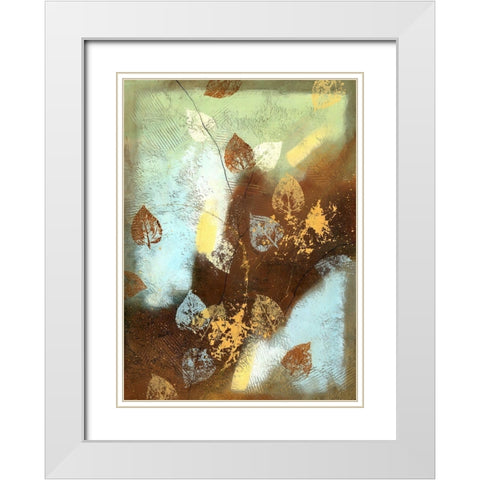 Good Fortune II White Modern Wood Framed Art Print with Double Matting by Scott