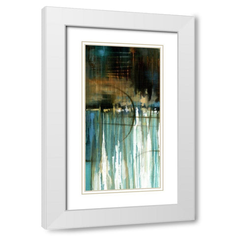 Lake Reflection I White Modern Wood Framed Art Print with Double Matting by Scott