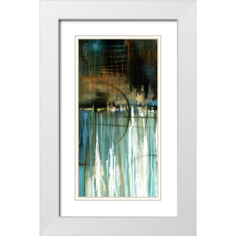 Lake Reflection I White Modern Wood Framed Art Print with Double Matting by Scott