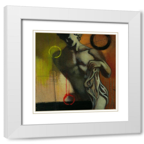 Romans I White Modern Wood Framed Art Print with Double Matting by Scott