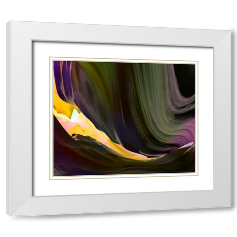 Arizona Rocks II White Modern Wood Framed Art Print with Double Matting by Tripp