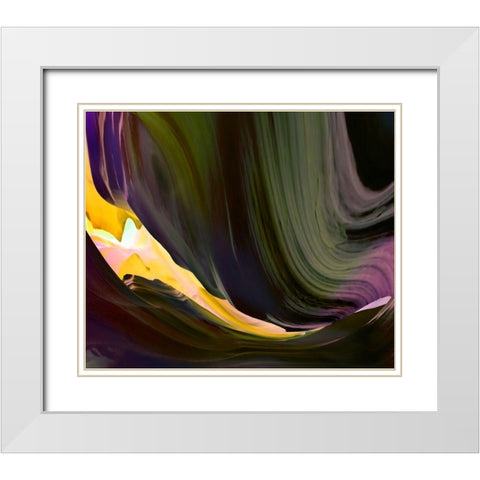 Arizona Rocks II White Modern Wood Framed Art Print with Double Matting by Tripp