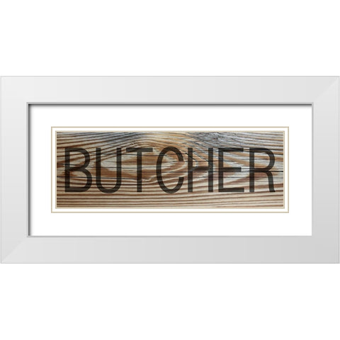 Butcher White Modern Wood Framed Art Print with Double Matting by Phillip, Jamie