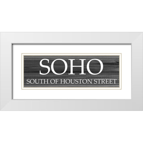 SOHO White Modern Wood Framed Art Print with Double Matting by Phillip, Jamie