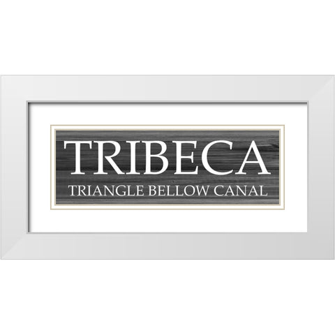 TRIBECA White Modern Wood Framed Art Print with Double Matting by Phillip, Jamie