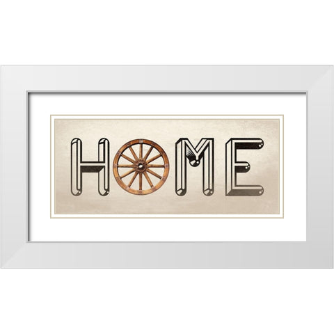 Home White Modern Wood Framed Art Print with Double Matting by Phillip, Jamie