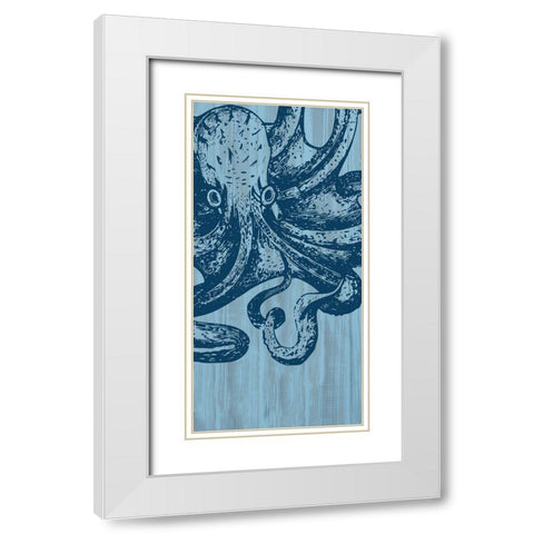 Beach Buddy White Modern Wood Framed Art Print with Double Matting by Phillip, Jamie