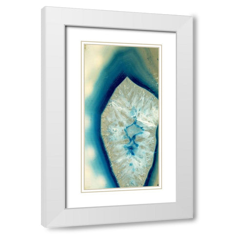 Cats Eye White Modern Wood Framed Art Print with Double Matting by Phillip, Jamie