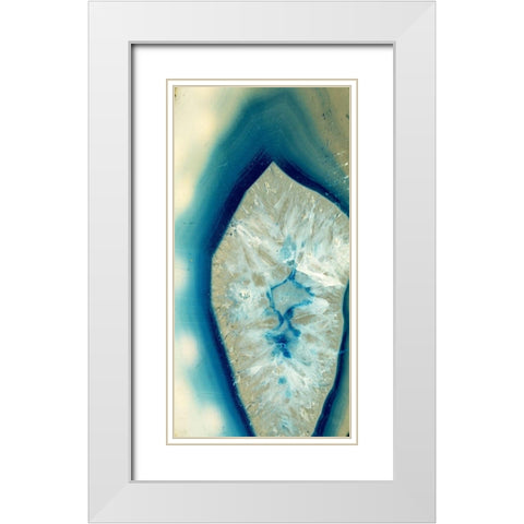 Cats Eye White Modern Wood Framed Art Print with Double Matting by Phillip, Jamie