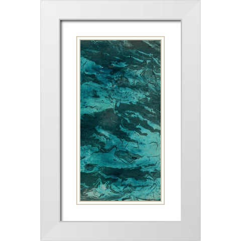 Goshem Abstract 2 White Modern Wood Framed Art Print with Double Matting by Phillip, Jamie