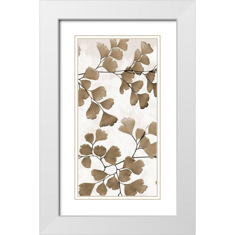 Sepia Herb 2 White Modern Wood Framed Art Print with Double Matting by Phillip, Jamie