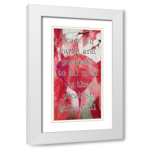Christmas Gift White Modern Wood Framed Art Print with Double Matting by Phillip, Jamie