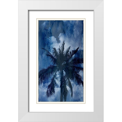 Blue Paradise White Modern Wood Framed Art Print with Double Matting by Phillip, Jamie