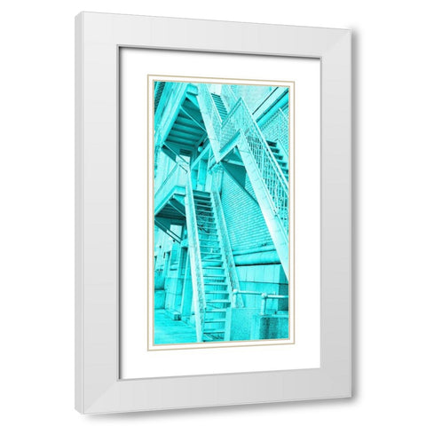 Hansenstairs 1 White Modern Wood Framed Art Print with Double Matting by Phillip, Jamie