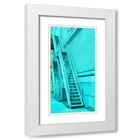 Hansenstairs 2 White Modern Wood Framed Art Print with Double Matting by Phillip, Jamie