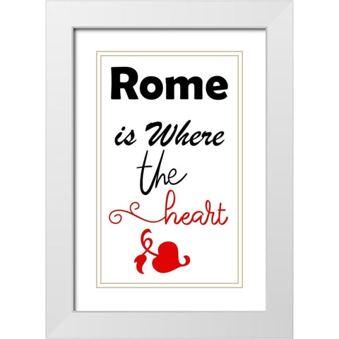 Rome 2 White Modern Wood Framed Art Print with Double Matting by Phillip, Jamie