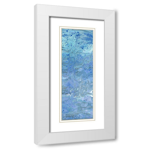 Placid Monent 1 White Modern Wood Framed Art Print with Double Matting by Phillip, Jamie