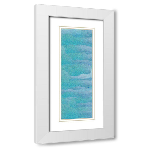 Oceans 1 White Modern Wood Framed Art Print with Double Matting by Phillip, Jamie