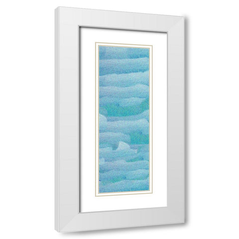 Oceans 2 White Modern Wood Framed Art Print with Double Matting by Phillip, Jamie
