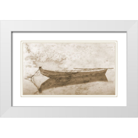 Rowing Dreams 3 White Modern Wood Framed Art Print with Double Matting by Phillip, Jamie