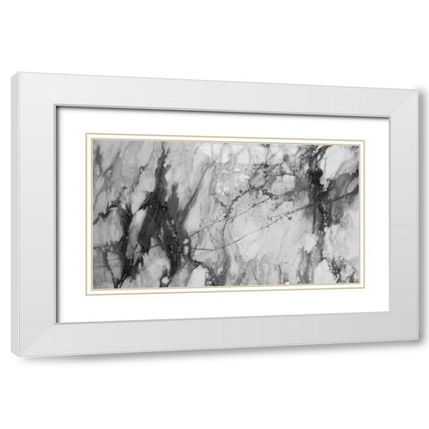 Black Lightning White Modern Wood Framed Art Print with Double Matting by Phillip, Jamie