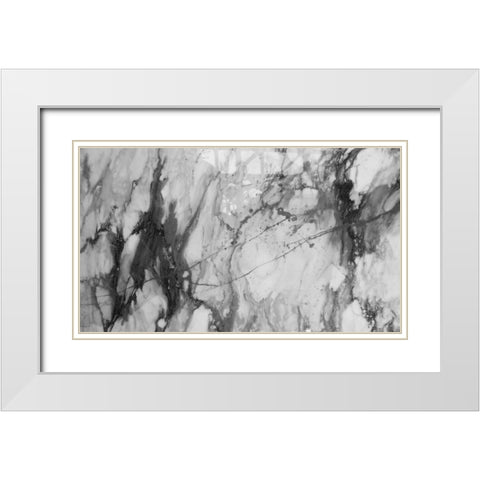 Black Lightning White Modern Wood Framed Art Print with Double Matting by Phillip, Jamie
