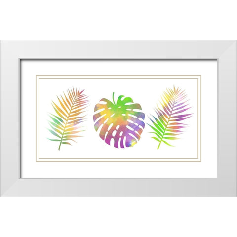 BUbbly Tropics 2 White Modern Wood Framed Art Print with Double Matting by Phillip, Jamie