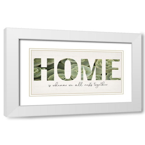 Home Farm White Modern Wood Framed Art Print with Double Matting by Phillip, Jamie