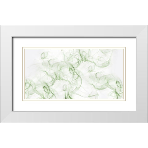 Smokey Clouds White Modern Wood Framed Art Print with Double Matting by Phillip, Jamie