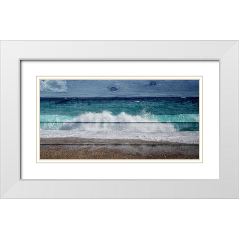 Ocean White Modern Wood Framed Art Print with Double Matting by Phillip, Jamie