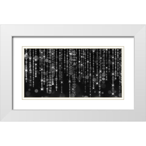 Sparkles White Modern Wood Framed Art Print with Double Matting by Phillip, Jamie