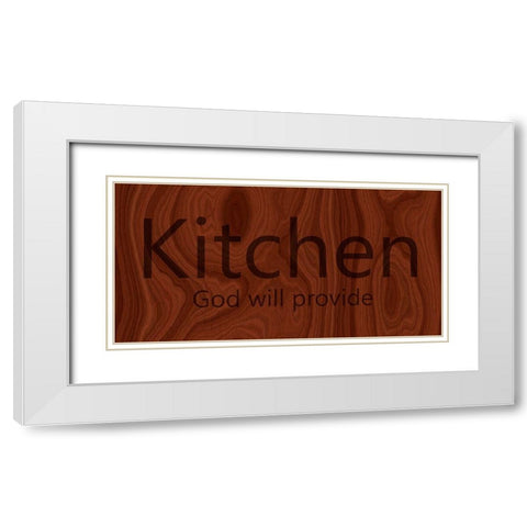 Kitchen White Modern Wood Framed Art Print with Double Matting by Phillip, Jamie